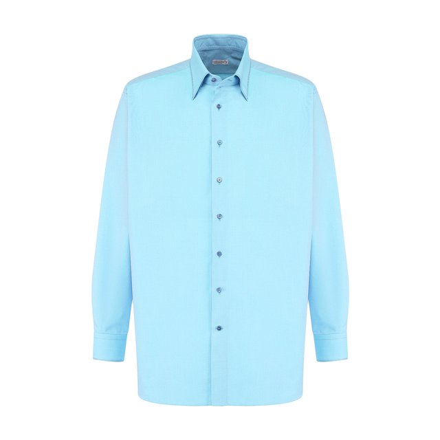 фото Хлопковая рубашка с воротником кент zilli