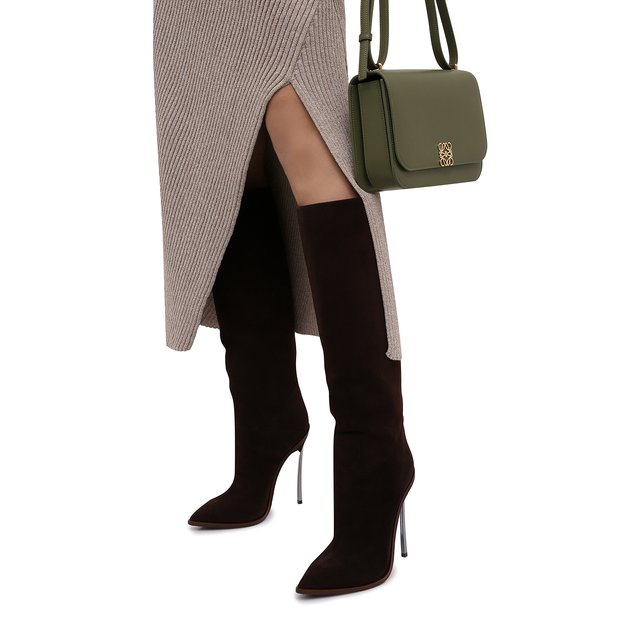 фото Замшевые сапоги casadei