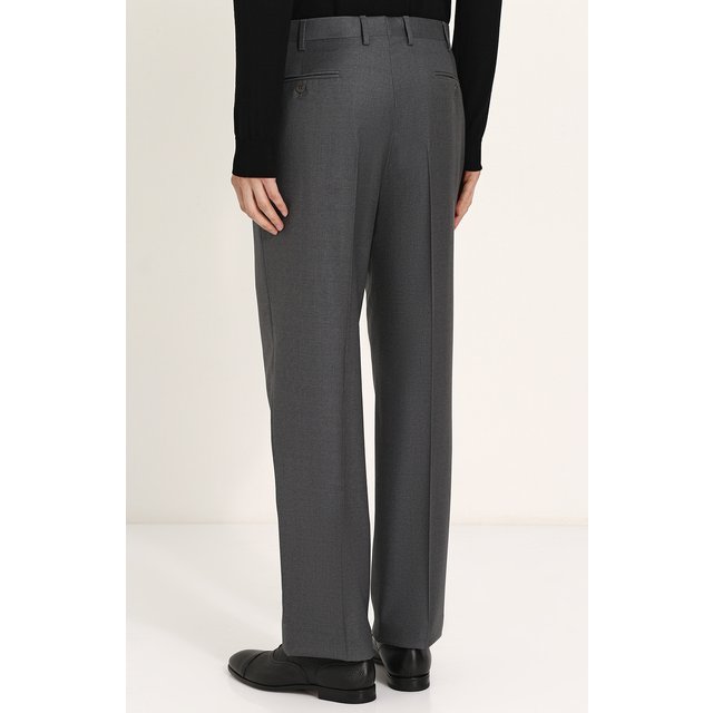 фото Шерстяные брюки прямого кроя brioni