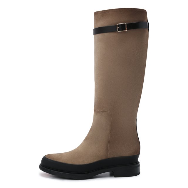 фото Замшевые сапоги santoni