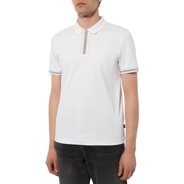 фото Хлопковое поло boss