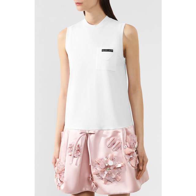 фото Хлопковое платье prada