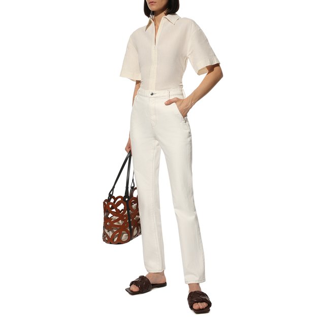 фото Кожаные шлепанцы lido bottega veneta