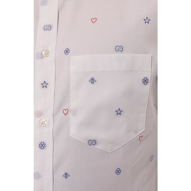 фото Хлопковая рубашка gucci