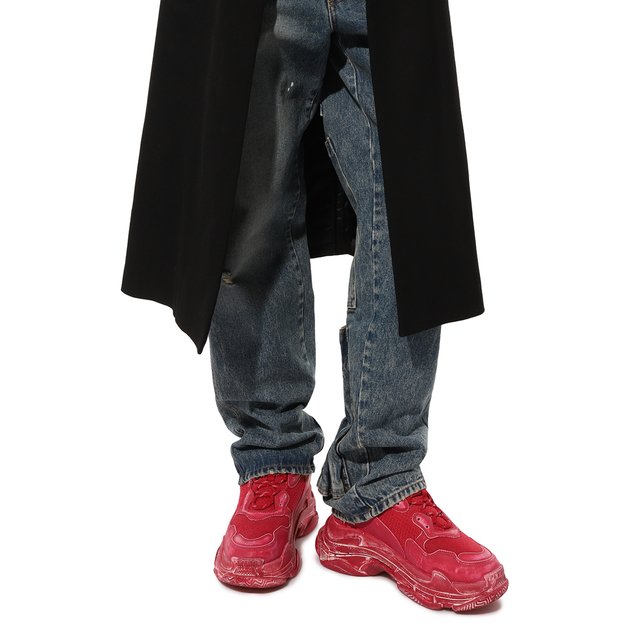 фото Комбинированные кроссовки triple s balenciaga