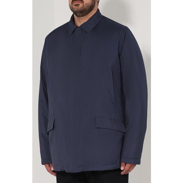 фото Куртка на молнии с внутренней меховой отделкой loro piana