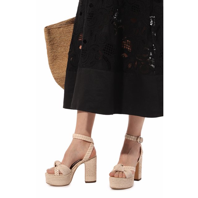 фото Комбинированные босоножки casadei