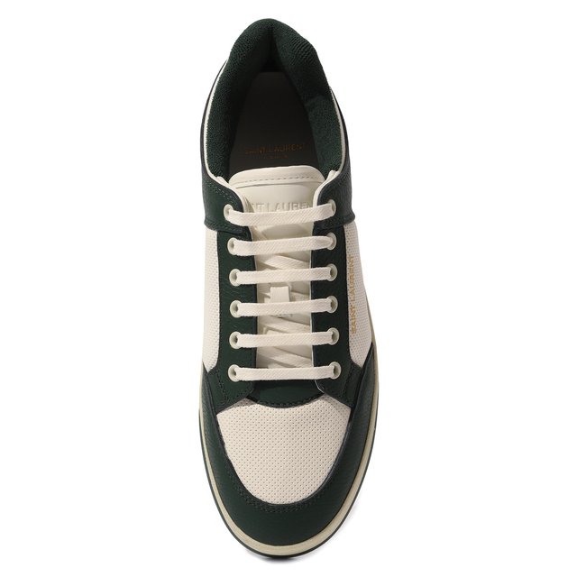 фото Кожаные кеды saint laurent