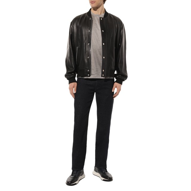 фото Кожаные кроссовки santoni