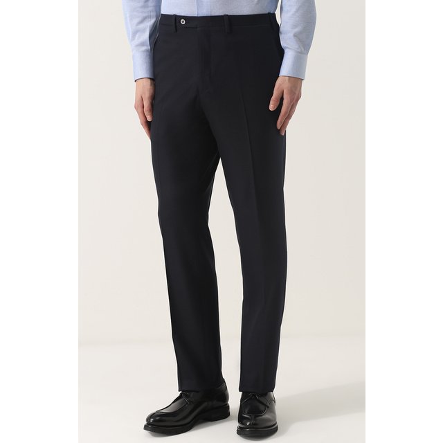 фото Шерстяные брюки прямого кроя kiton