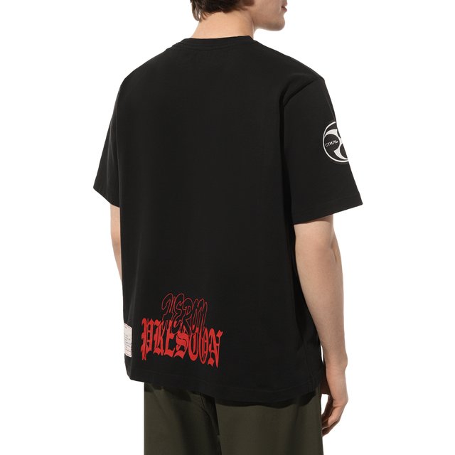 фото Хлопковая футболка heron preston