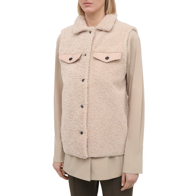 фото Жилет из овчины simonetta ravizza