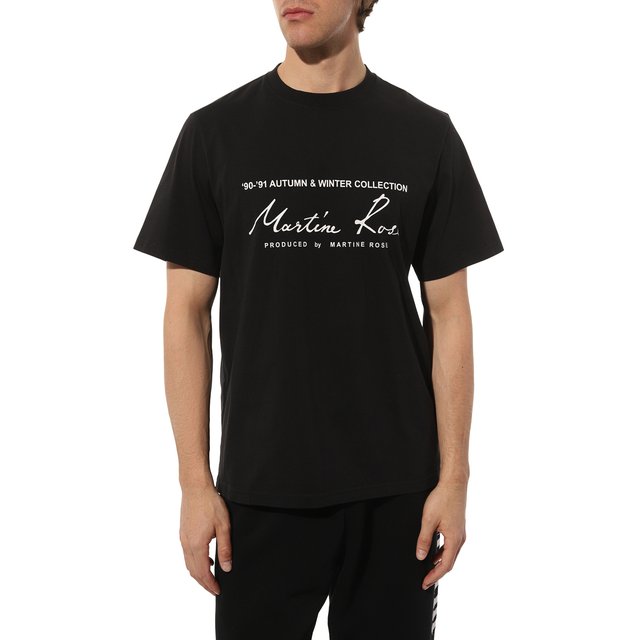 фото Хлопковая футболка martine rose