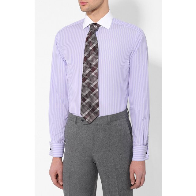 фото Хлопковая рубашка с воротником кент ralph lauren