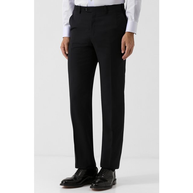 фото Шерстяные брюки прямого кроя brioni