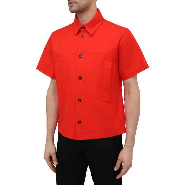 фото Хлопковая рубашка bottega veneta