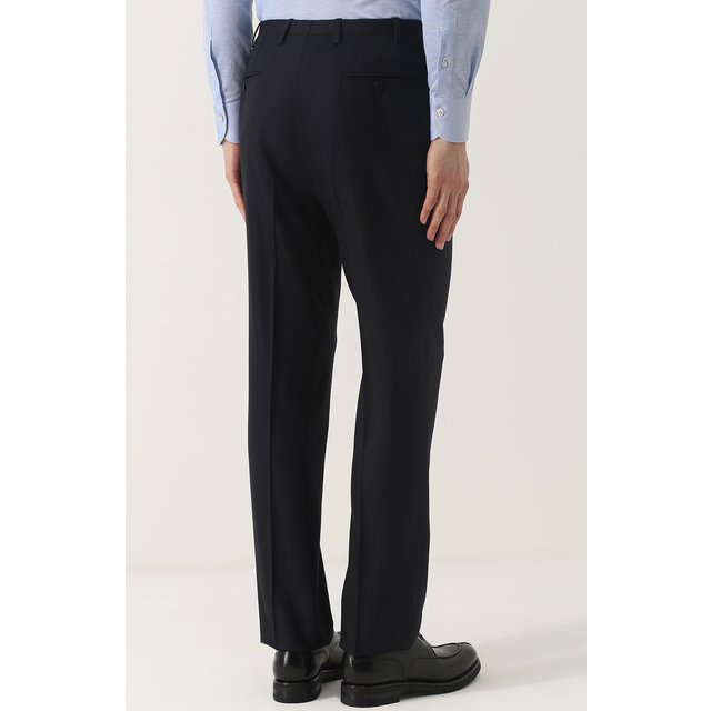 фото Шерстяные брюки прямого кроя kiton