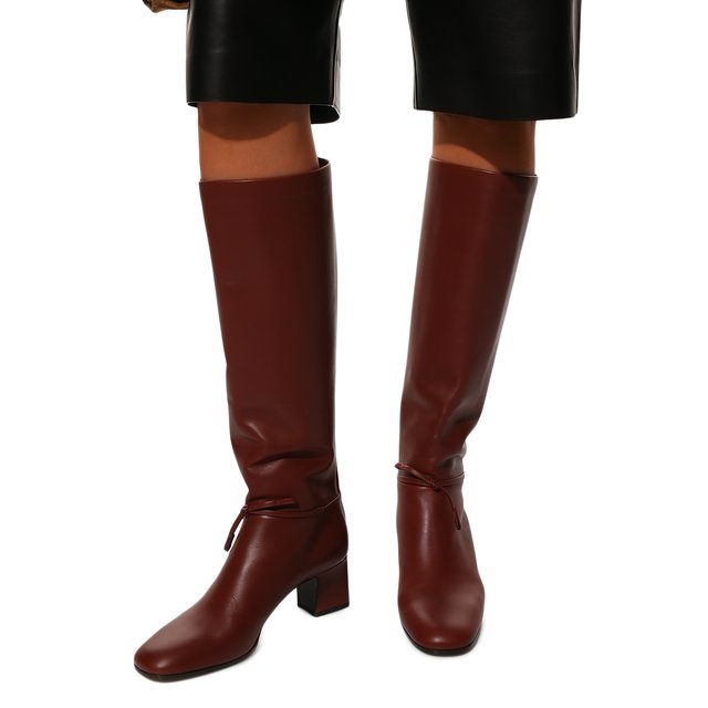 фото Кожаные сапоги mariel loro piana