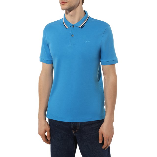 фото Хлопковое поло boss