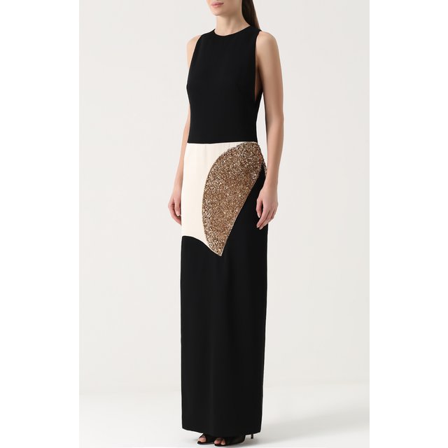 фото Приталенное платье-макси с декоративной отделкой tom ford