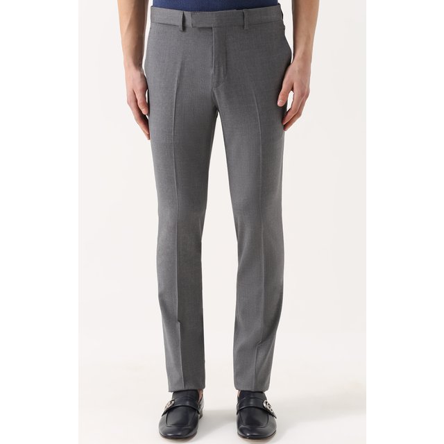 фото Шерстяные брюки прямого кроя ralph lauren