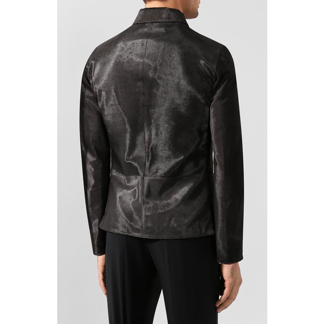 фото Кожаная куртка giorgio armani