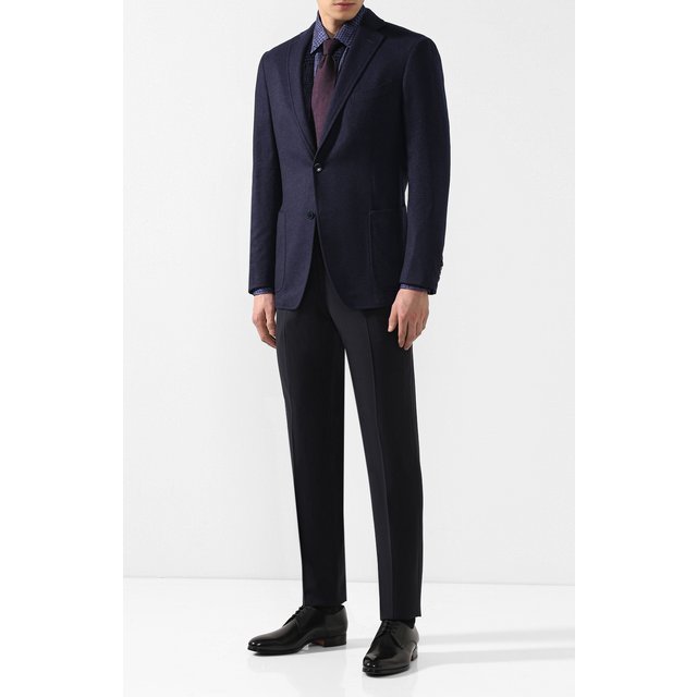 фото Хлопковая рубашка с воротником кент zilli