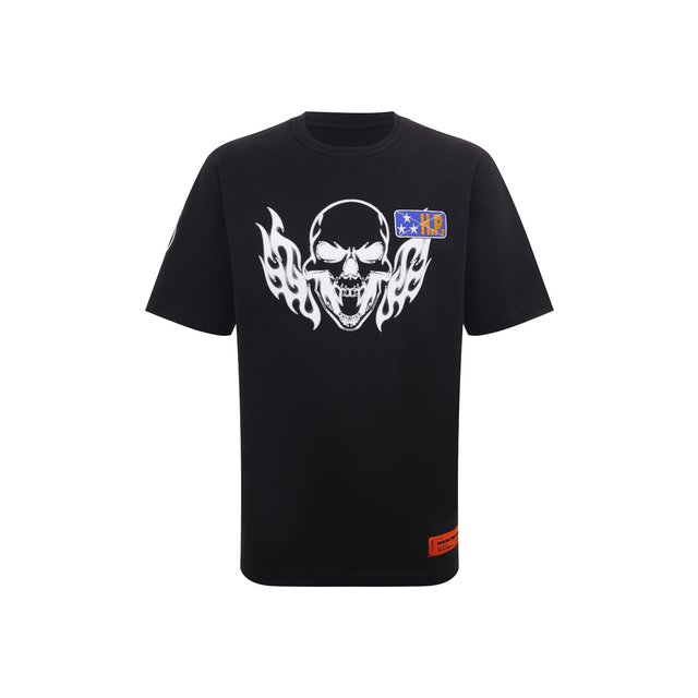 фото Хлопковая футболка heron preston