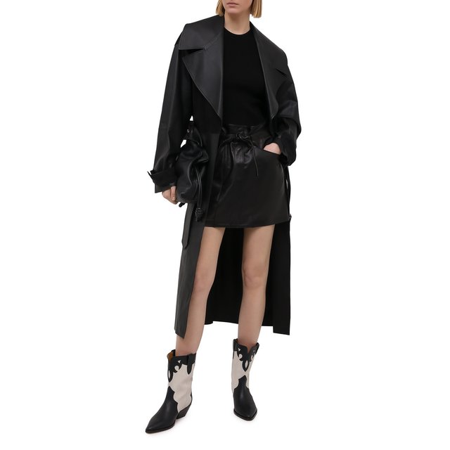 фото Кожаная юбка isabel marant