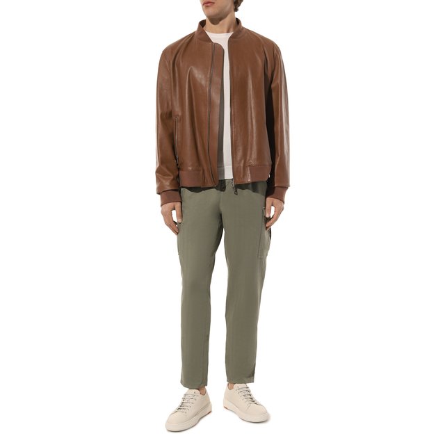 фото Хлопковые брюки brunello cucinelli