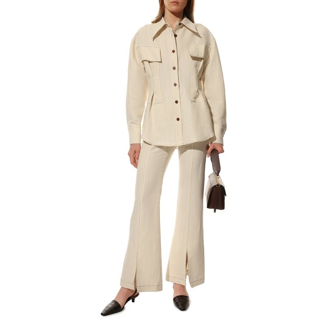 фото Брюки из хлопка и льна lvir