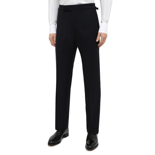 фото Шерстяные брюки прямого кроя tom ford