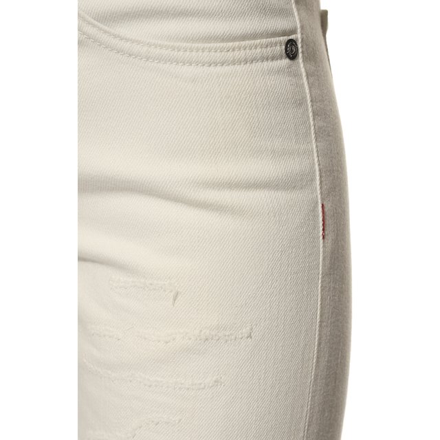 фото Джинсы прямого кроя с потертостями kiton