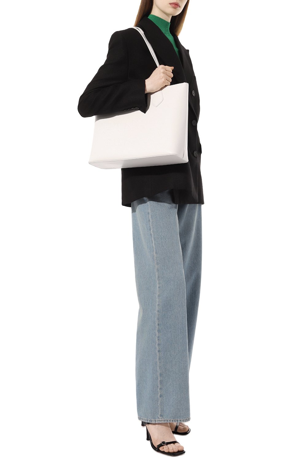 Женский сумка-тоут essential LANCEL белого цвета, арт. A12135 | Фото 2 (Сумки-технические: Сумки-шопперы; Материал: Натуральная кожа; Размер: large)