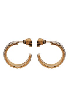 Женские серьги ALEXANDER MCQUEEN золотого цвета, арт. 677694/J160Z | Фото 1 (Материал: Металл)