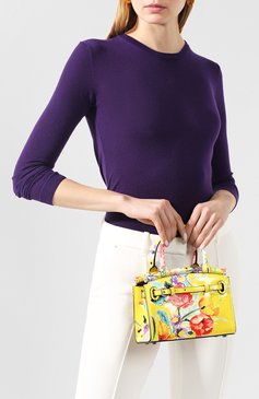 Женская сумка rl50 mini RALPH LAUREN разноцветного цвета, арт. 435795502 | Фото 2 (Сумки-технические: Сумки через плечо, Сумки top-handle; Материал: Натуральная кожа; Размер: mini; Ремень/цепочка: На ремешке)