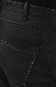 Мужские джинсы MASNADA черного цвета, арт. M2341 | Фото 5 (Силуэт М (брюки): Прямые; Кросс-КТ: Деним; Длина (брюки, джинсы): Стандартные; Материал сплава: Проставлено, Проверено; Материал внешний: Хлопок, Деним; Статус проверки: Проверено, Проверена категория; Драгоценные камни: Проставлено)