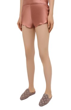 Женская шелковая пижама SIMONE PERELE бежевого цвета, арт. 15B900-15B640 | Фото 4 (Материал внешний: Шелк)
