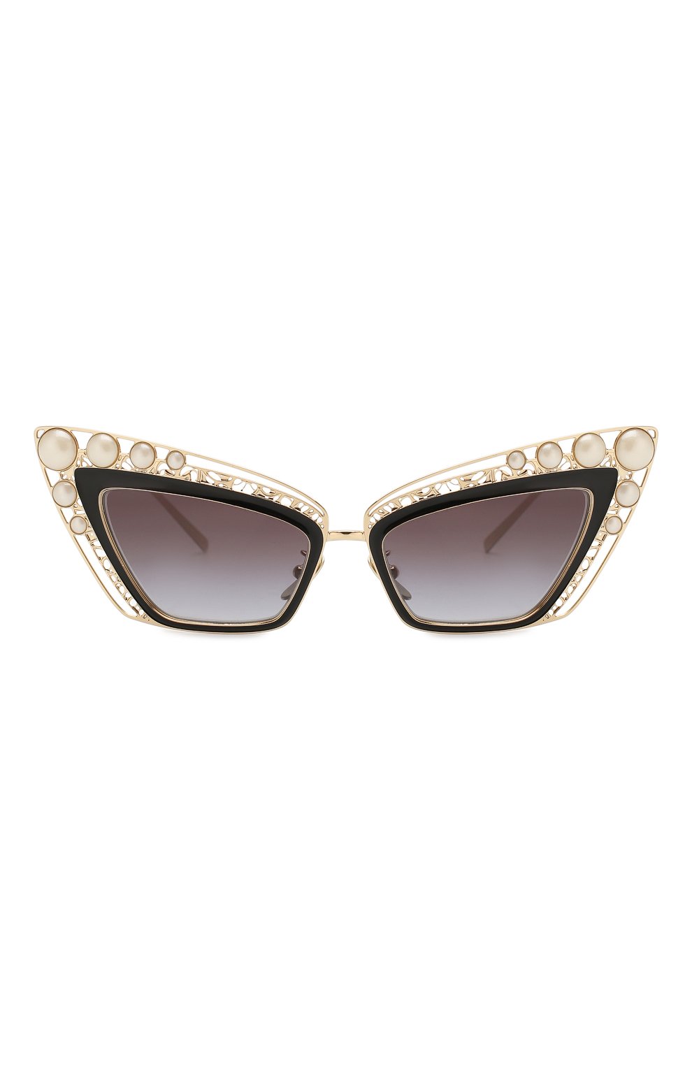 Женские солнцезащитные очки DOLCE & GABBANA черного цвета, арт. 2254H-13348G | Фото 3 (Тип очков: С/з; Оптика Гендер: оптика-женское; Очки форма: Cat-eye)