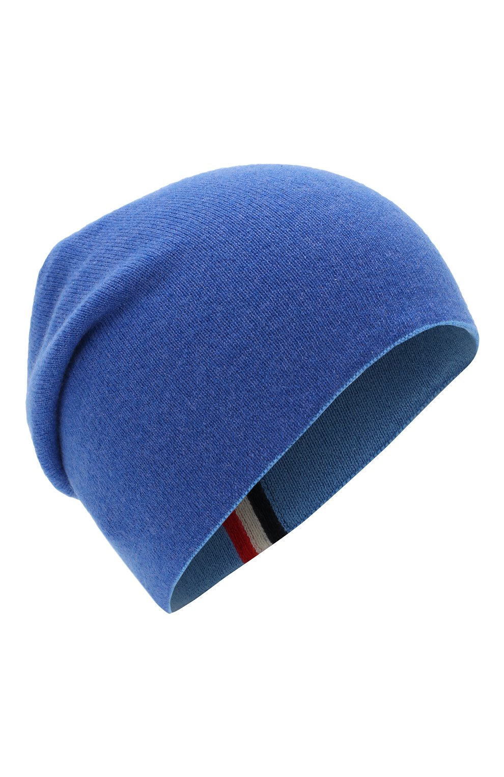 Мужская кашемировая шапка MONCLER голубого цвета, арт. D2-091-99221-00-9959C | Фото 1 (Материал: Текстиль, Кашемир, Шерсть; Кросс-КТ: Трикотаж)