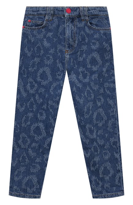 Детские джинсы MARC JACOBS (THE) синего цвета, арт. W14331/6A-12A | Фото 1 (Материал внешний: Хлопок; Материал сплава: Проставлено; Нос: Не проставлено)