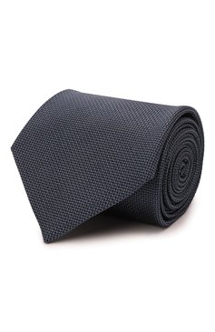 Мужской шелковый галстук BRIONI темно-синего цвета, арт. 062I00/P1462 | Фото 1 (Материал: Текстиль, Шелк; Принт: Без принта; Материал сплава: Проставлено; Нос: Не проставлено)