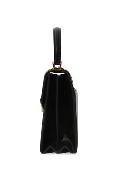 Женская сумка sylvie 1969 small GUCCI черного цвета, арт. 602781 1DB0G | Фото 4 (Сумки-технические: Сумки top-handle; Материал: Натуральная кожа; Ремень/цепочка: На ремешке; Размер: small)
