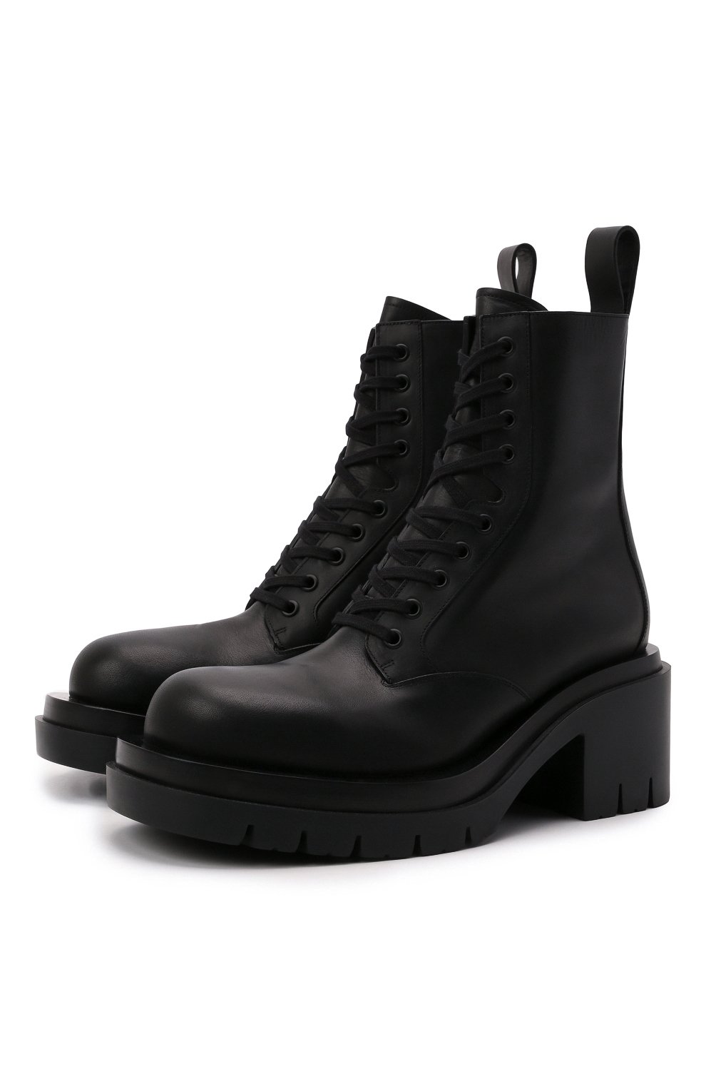 Кожаные ботинки BV Lug Bottega Veneta Чёрный 667145/VBS50 5586523