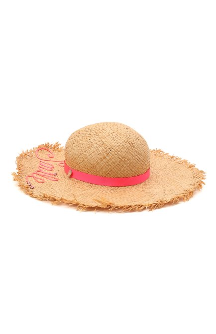 Детская соломенная шляпа IL TRENINO разноцветного цвета, арт. 21 5205 | Фото 2 (Материал: Растительное волокно; Региональные ограничения белый список (Axapta Mercury): RU)