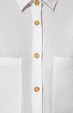 Женская рубашка из вискозы и льна PIETRO BRUNELLI белого цвета, арт. CA0170/LI0023 | Фото 5 (Принт: Без принта; Женское Кросс-КТ: Рубашка-одежда; Региональные ограничения белый список (Axapta Mercury): RU; Материал сплава: Проставлено; Материал внешний: Вискоза, Лен; Драгоценные камни: Проставлено; Стили: Кэжуэл)