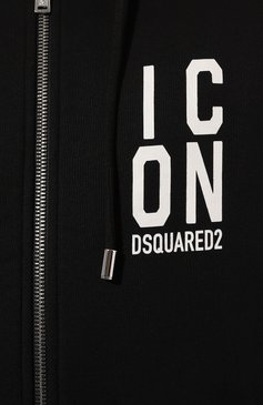 Мужской хлопковая толстовка DSQUARED2 черного цвета, арт. S79HG0012/S25516 | Фото 5 (Рукава: Длинные; Мужское Кросс-КТ: Толстовка-одежда; Длина (для топов): Стандартные; Материал сплава: Проставлено; Материал внешний: Хлопок; Стили: Спорт-шик; Драгоценные камни: Проставлено)