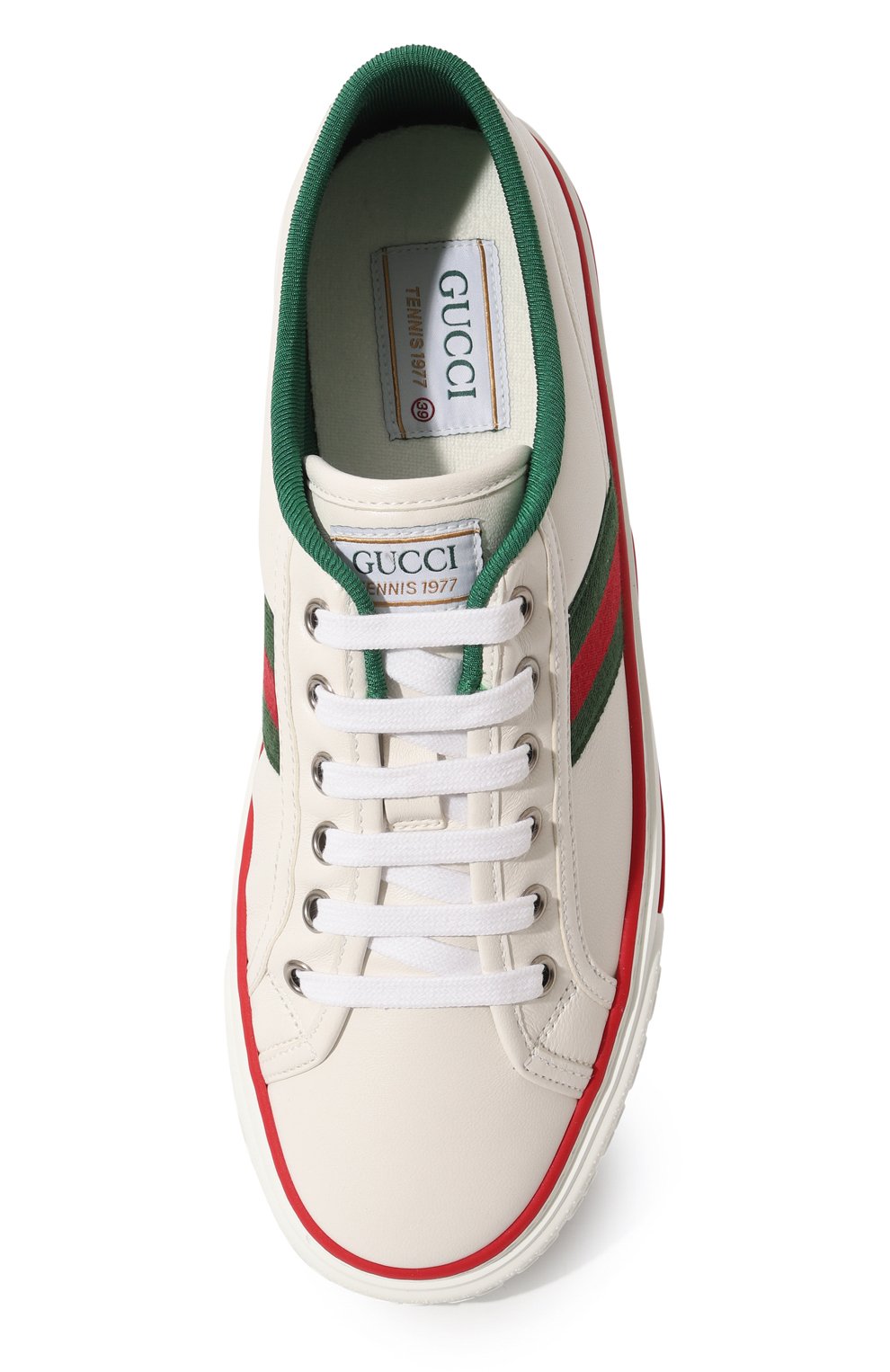 Кожаные кеды Tennis 1977 Gucci  645979 17L10 Фото 6