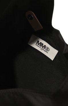 Женский сумка japanese large MM6 черного цвета, арт. S54WD0039/P5543 | Фото 5 (Сумки-технические: Сумки-шопперы; Материал сплава: Проставлено; Материал: Текстиль; Драгоценные камни: Проставлено; Размер: large)