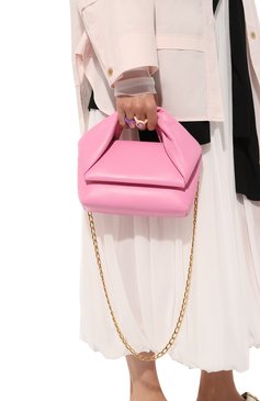 Женская сумка twister medium JW ANDERSON розового цвета, арт. HB0442-LA0088 | Фото 2 (Сумки-технические: Сумки top-handle; Размер: medium; Материал: Натуральная кожа)